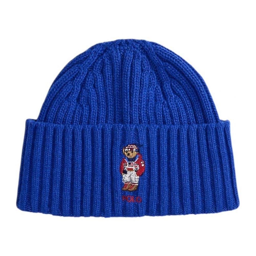 NWT Polo Ralph Lauren Olympics Team USA 2026 Polo Bear Beanie Blue OS